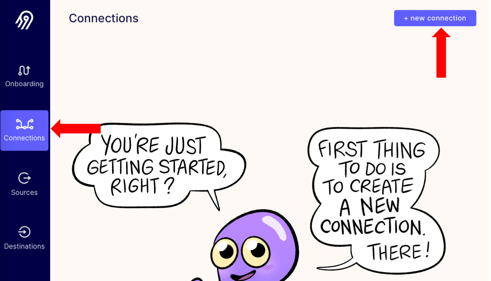 Add a connection in Airbyte - Zoomed